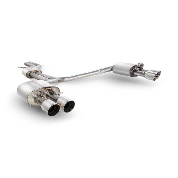Ligne d'échappement inox Cat-Back à valves SCORPION pour AUDI S6 C7 / S7 C7 (2012-2018) Ligne d'échappement inox Cat-Back à valves SCORPION pour AUDI S6 C7 / S7 C7 (2012-2018)