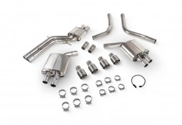 Ligne d'échappement inox Cat-Back à valves SCORPION pour AUDI S6 C7 / S7 C7 (2012-2018) Ligne d'échappement inox Cat-Back à valves SCORPION pour AUDI S6 C7 / S7 C7 (2012-2018)