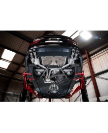 Ligne d'échappement inox Cat-Back à valves SCORPION pour AUDI S6 C7 / S7 C7 (2012-2018)