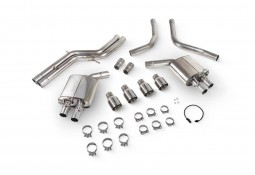 Ligne d'échappement inox Cat-Back à valves SCORPION pour AUDI S6 C7 / S7 C7 (2012-2018)(Race) Ligne d'échappement inox Cat-Back à valves SCORPION pour AUDI S6 C7 / S7 C7 (2012-2018)(Race)