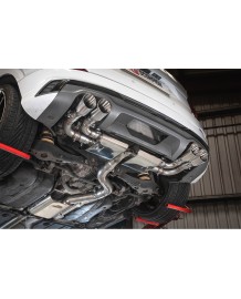 Ligne d'échappement inox Fap-Back à valves SCORPION pour AUDI SQ2 (2019-2025)