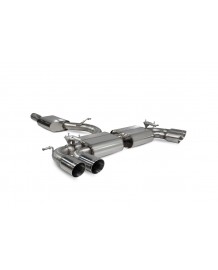 Ligne d'échappement inox Fap-Back à valves SCORPION pour AUDI SQ2 (2019-2025)