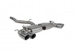 Ligne d'échappement inox Fap-Back à valves SCORPION pour AUDI SQ2 (2019-2025)(Race)