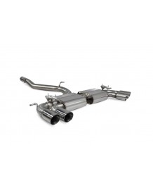 Ligne d'échappement inox Fap-Back à valves SCORPION pour AUDI SQ2 (2019-2025)(Race)