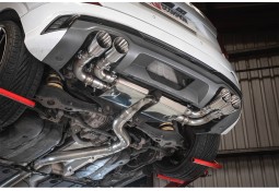 Ligne d'échappement inox Fap-Back à valves SCORPION pour AUDI SQ2 (2019-2025)(Race)