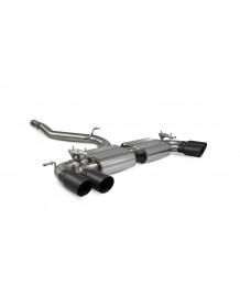 Ligne d'échappement inox Fap-Back à valves SCORPION pour AUDI SQ2 (2019-2025)(Race)