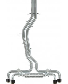 Echappement CAPRISTO Porsche Cayenne GTS / Turbo S E-Hybrid 9YA P536 E3(2017-2023) - Ligne Fap-Back à valves Race