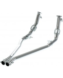 Tubes avant inox CAPRISTO pour Porsche Cayenne GTS / Turbo S E-Hybrid 9YA P536 E3 (2017-2023)