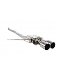 Ligne d'échappement inox Cat-Back à valves SCORPION pour MINI COOPER S JCW F56 (2014-2018)