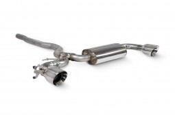 Ligne d'échappement inox Fap-Back à valves SCORPION pour MINI CLUBMAN COOPER S F54 FAP (2019-2024)
