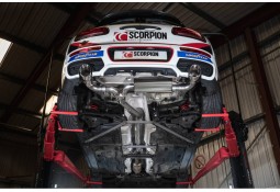 Ligne d'échappement inox Fap-Back à valves SCORPION pour MINI CLUBMAN COOPER S F54 FAP (2019-2024)