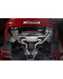 Silencieux d'échappement inox à valves SCORPION pour BMW X4M F98 + COMPETITION (2019-2021)