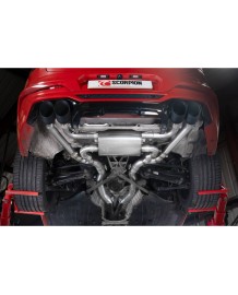 Silencieux d'échappement inox à valves SCORPION pour BMW X4M F98 + COMPETITION (2019-2021)