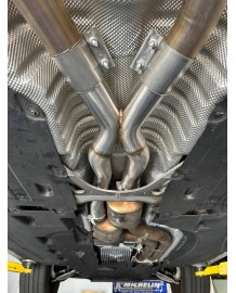 Suppression silencieux intermédiaire CTS TURBO pour BMW X4M F98 / X3M F97 + COMPETITION (2019-2021)