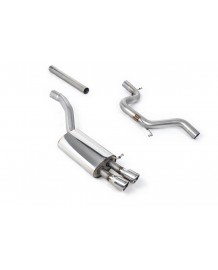 Ligne d'échappement inox Cat-Back MILLTEK pour SKODA Octavia vRS 2.0 TSI 200Ch (2010-2013)(Race)