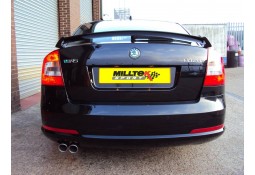 Ligne d'échappement inox Cat-Back MILLTEK pour SKODA Octavia vRS 2.0 TSI 200Ch (2010-2013)