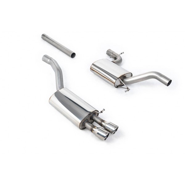 Ligne d'échappement inox Cat-Back MILLTEK pour SKODA Octavia vRS 2.0 TSI 200Ch (2010-2013)