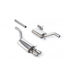 Ligne d'échappement inox Cat-Back MILLTEK pour SKODA Octavia vRS 2.0 TSI 200Ch (2010-2013)