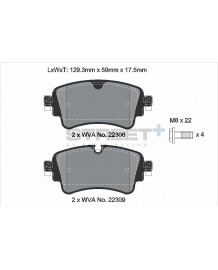 Plaquettes de freins arrière PAGID STREET+ pour AUDI RS4 B9 / RS5 F5 (2017+)