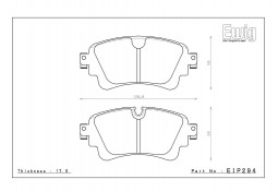 Plaquettes de freins Arrière ENDLESS MX87 pour AUDI RS4 B9 / RS5 F5 (2017+)