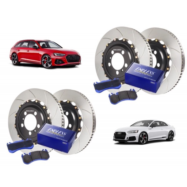 Kit Disques / Plaquettes de freins GIRODISC/ENDLESS pour AUDI RS4 B9 / RS5 F5 (2017+) (Origine Acier)