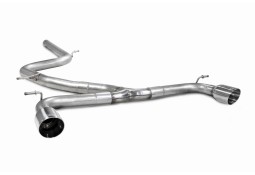 Ligne d'échappement inox Cat-Back SCORPION pour VW Golf 7 7.5 GTD (2013-2020)(look GTI)