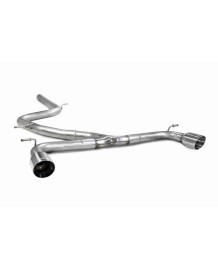 Ligne d'échappement inox Cat-Back SCORPION pour VW Golf 7 7.5 GTD (2013-2020)(look GTI)