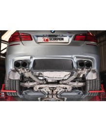 Silencieux d'échappement inox à valves SCORPION pour BMW M5 F10 (2011-2016)