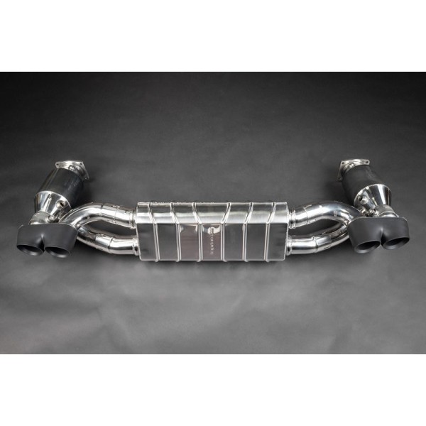 Silencieux d'échappement à valves + Catalyseurs sport CAPRISTO pour PORSCHE 997.2 Turbo / S (2009+)