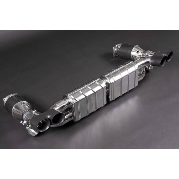 Silencieux d'échappement à valves + Catalyseurs sport CAPRISTO pour PORSCHE 997.1 Turbo / S (-2008)