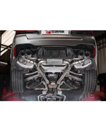 Ligne d'échappement inox Fap-Back à valves SCORPION pour BMW M5 F90 + COMPETITION (2017-2020)