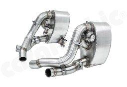 Silencieux d'échappement sport latéraux inox CARGRAHIC à valves pour Porsche 997.2 (2008-2012)