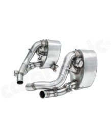 Silencieux d'échappement sport latéraux inox CARGRAHIC à valves pour Porsche 997.2 (2008-2012)