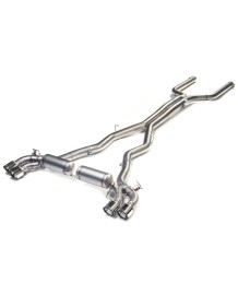 Echappement inox REMUS pour BMW M5 F90 600Ch sans FAP (2017-2018) - Ligne Cat-Back à valves Racing