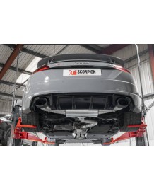 Ligne d'échappement inox Cat/Fap-Back à valves SCORPION pour AUDI TT RS 8S Coupé (2017-2024)