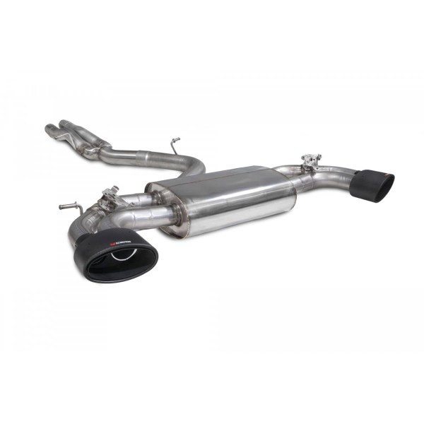 Ligne d'échappement inox Cat/Fap-Back à valves SCORPION pour AUDI TT RS 8S Coupé (2017-2024)(Race)