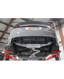 Ligne d'échappement inox Cat/Fap-Back à valves SCORPION pour AUDI TT RS 8S Coupé (2017-2024)(Race)