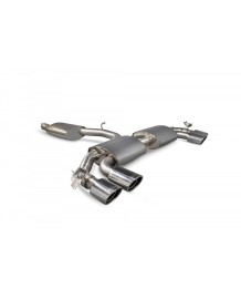 Ligne d'échappement inox Cat/Fap-Back à valves SCORPION pour AUDI TTS 8S Coupé (2014-2024)
