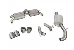 Ligne d'échappement inox Cat/Fap-Back à valves SCORPION pour AUDI TTS 8S Coupé (2014-2024)