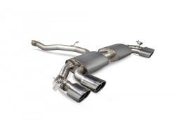 Ligne d'échappement inox Cat/Fap-Back à valves SCORPION pour AUDI TTS 8S Coupé (2014-2024)(Race)