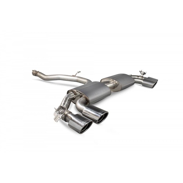 Ligne d'échappement inox Cat/Fap-Back à valves SCORPION pour AUDI TTS 8S Coupé (2014-2024)(Race)