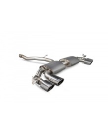 Ligne d'échappement inox Cat/Fap-Back à valves SCORPION pour AUDI TTS 8S Coupé (2014-2024)(Race)