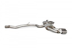 Ligne d'échappement inox Cat/Fap-Back à valves SCORPION pour AUDI TTS 8S Coupé (2014-2024)(Race)
