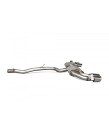 Ligne d'échappement inox Cat/Fap-Back à valves SCORPION pour AUDI TTS 8S Coupé (2014-2024)(Race)