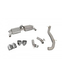 Ligne d'échappement inox Cat/Fap-Back à valves SCORPION pour AUDI TTS 8S Coupé (2014-2024)(Race)