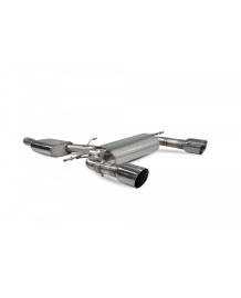 Ligne d'échappement inox Cat-Back à valves SCORPION pour AUDI TT 2.0 TFSI Quattro 8S Coupé (2014-2019)