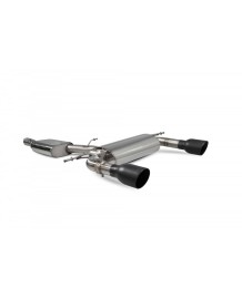 Ligne d'échappement inox Cat-Back à valves SCORPION pour AUDI TT 2.0 TFSI Quattro 8S Coupé (2014-2019)