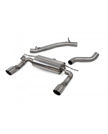 Ligne d'échappement inox Cat-Back à valves SCORPION pour AUDI TT 2.0 TFSI Quattro 8S Coupé (2014-2019)(Race)