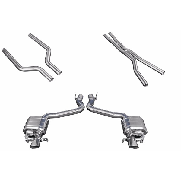 Echappement inox CAPRISTO pour MERCEDES AMG GT63S X290 4 Portes (2019+) - Ligne Cat/Fap-Back à valves Race +