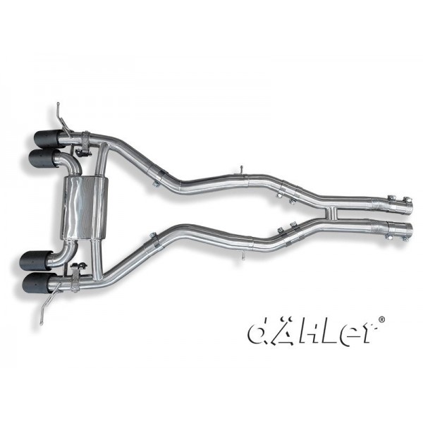 Echappement inox DÄHLER pour BMW M4 G82 G83 / M3 G80 G81 (2020+)-Ligne Fap-Back à valves Race